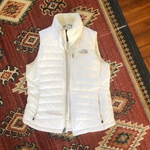 White North Face Vest Puffy